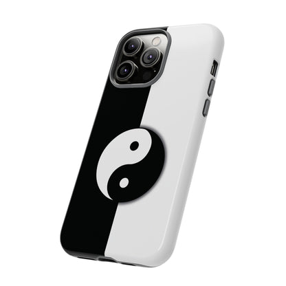 Yin Yang Black and White Tough Phone Case for iPhone, Google, Samsung Phones, Phone Case, JSCHAFFA.com