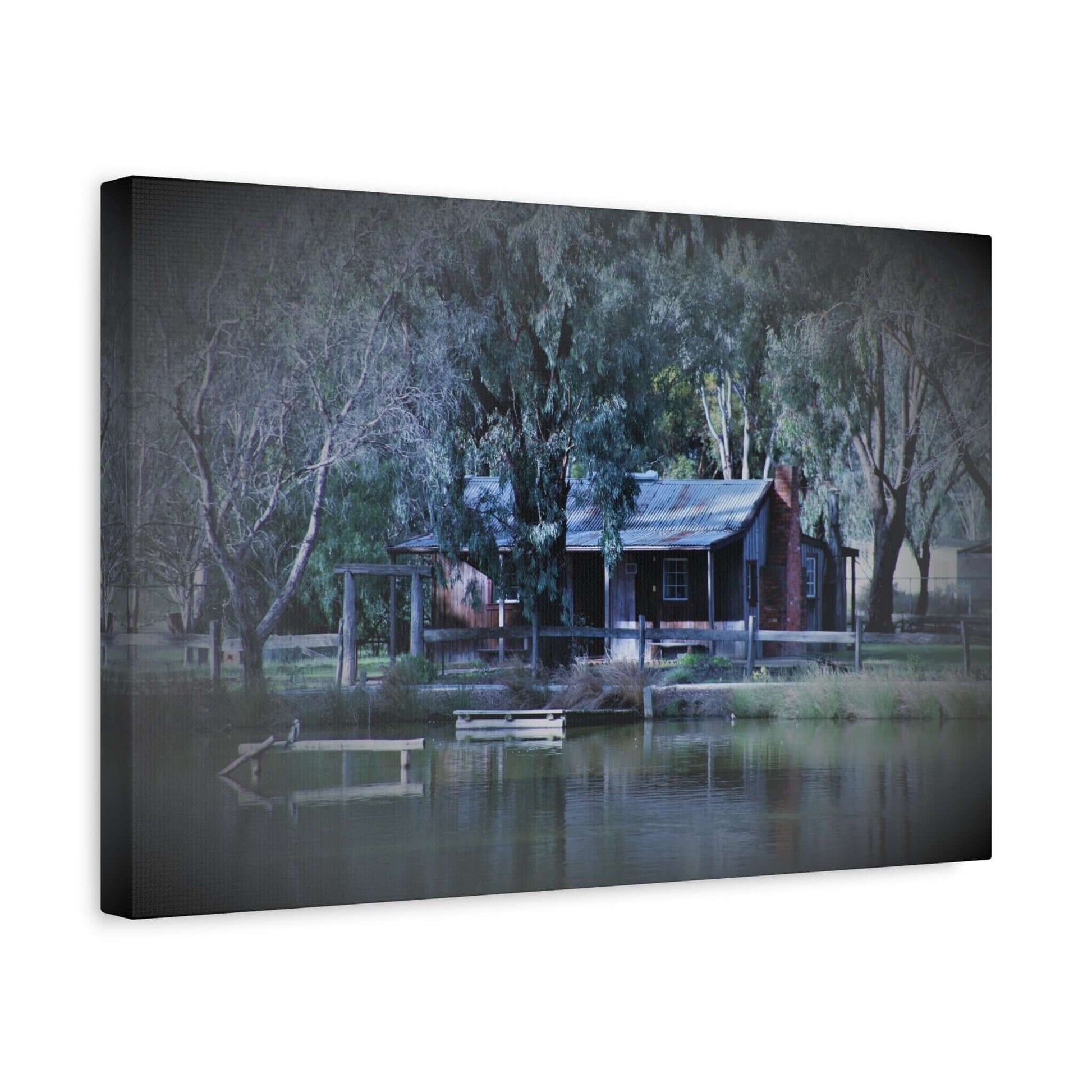 Home Sweet Home by the Lake Photography Wall Art Canvas 1.25 Depth Matte Canvas at JSCHAFFA.com