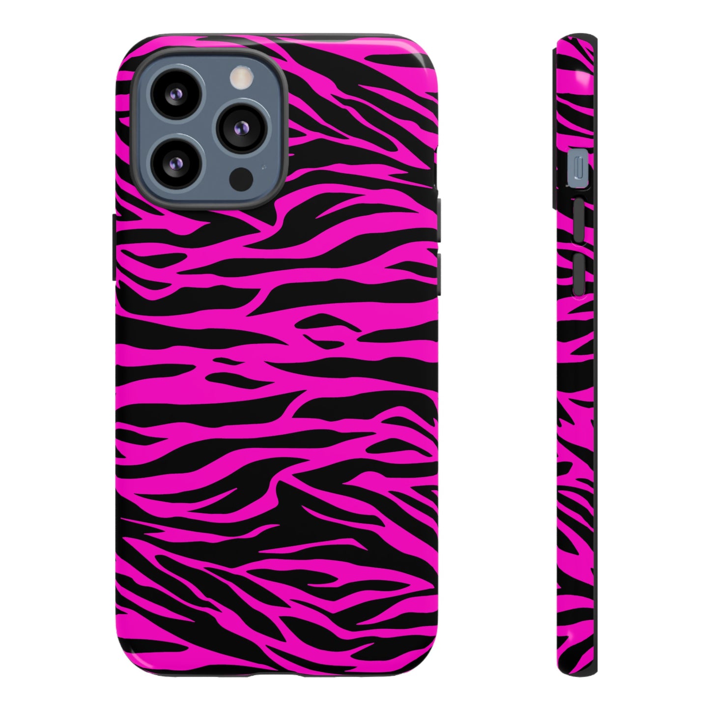 Pink Phone Case Tough Tiger Print, Mobile Phone Case, JSCHAFFA.com