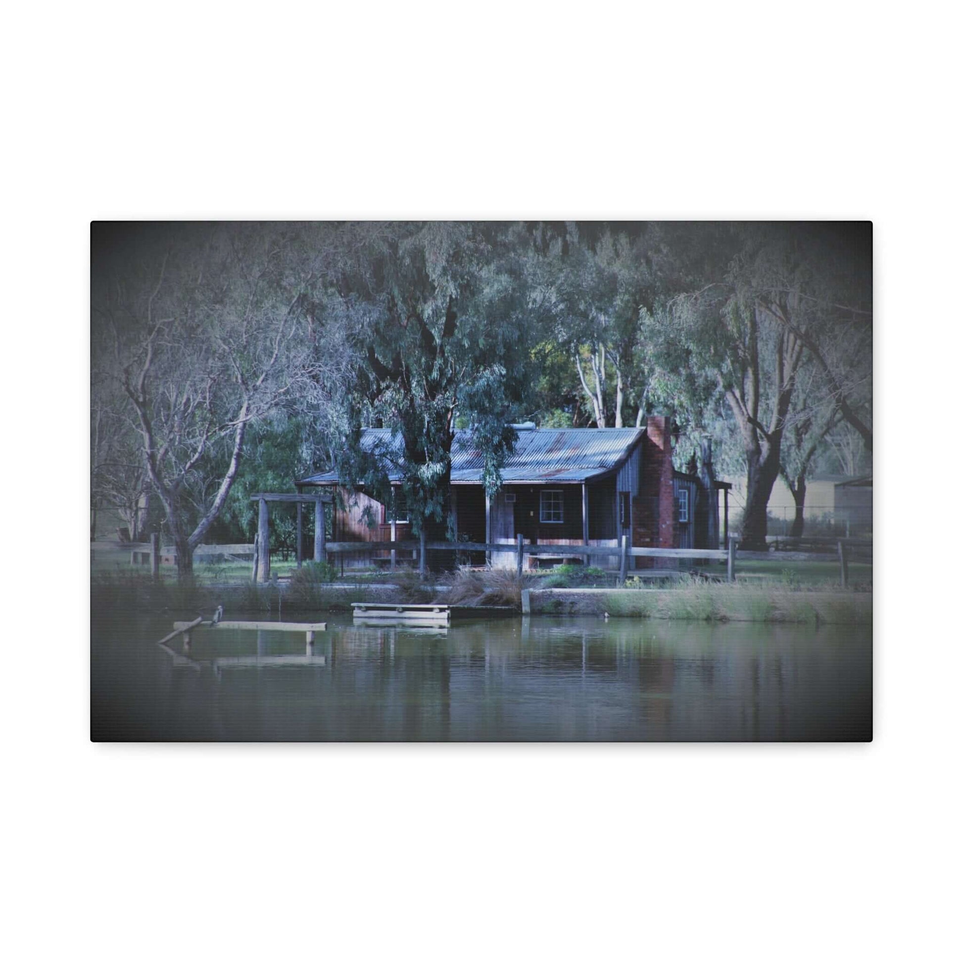 Home Sweet Home by the Lake Photography Wall Art Canvas 1.25 Depth Matte Canvas at JSCHAFFA.com