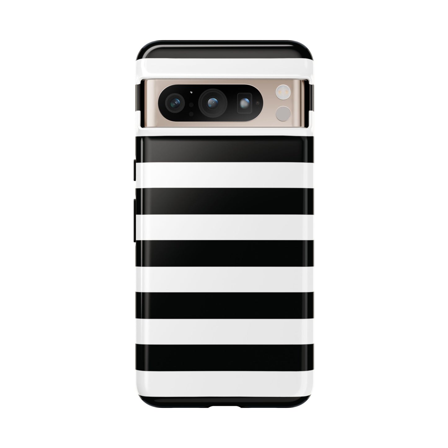 Black and White Stripe Tough Phone Case