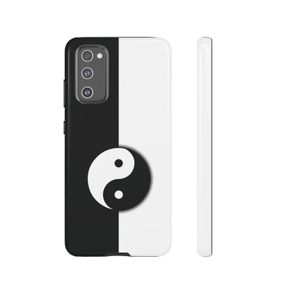 Yin Yang Black and White Tough Phone Case for iPhone, Google, Samsung Phones