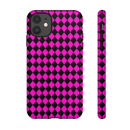 Pink Black Dimond Tough phone Case Cover | iPhone | Google | Samsung, Phone Case, JSCHAFFA.com