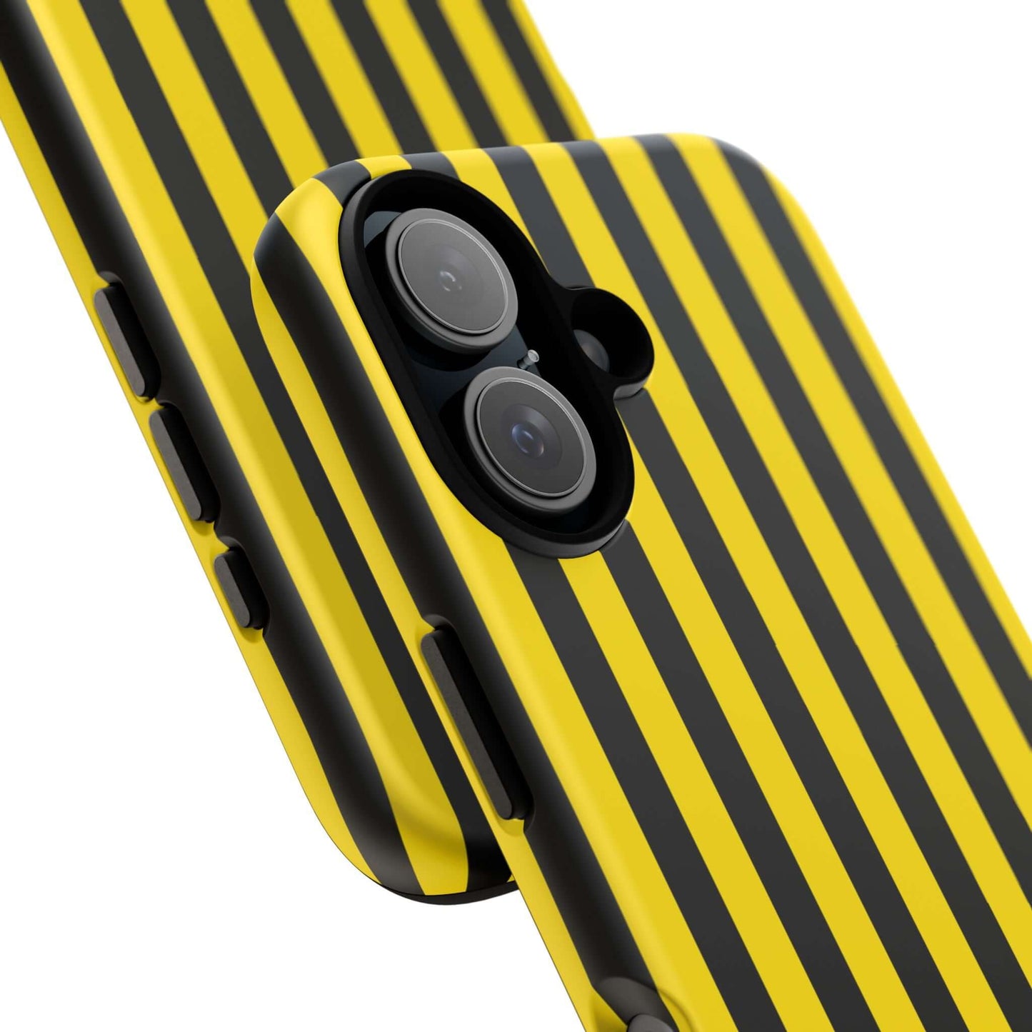 Yellow & Black Stripe Tough Case Phone Case for iPhone, Samsung, Google Mobile phones