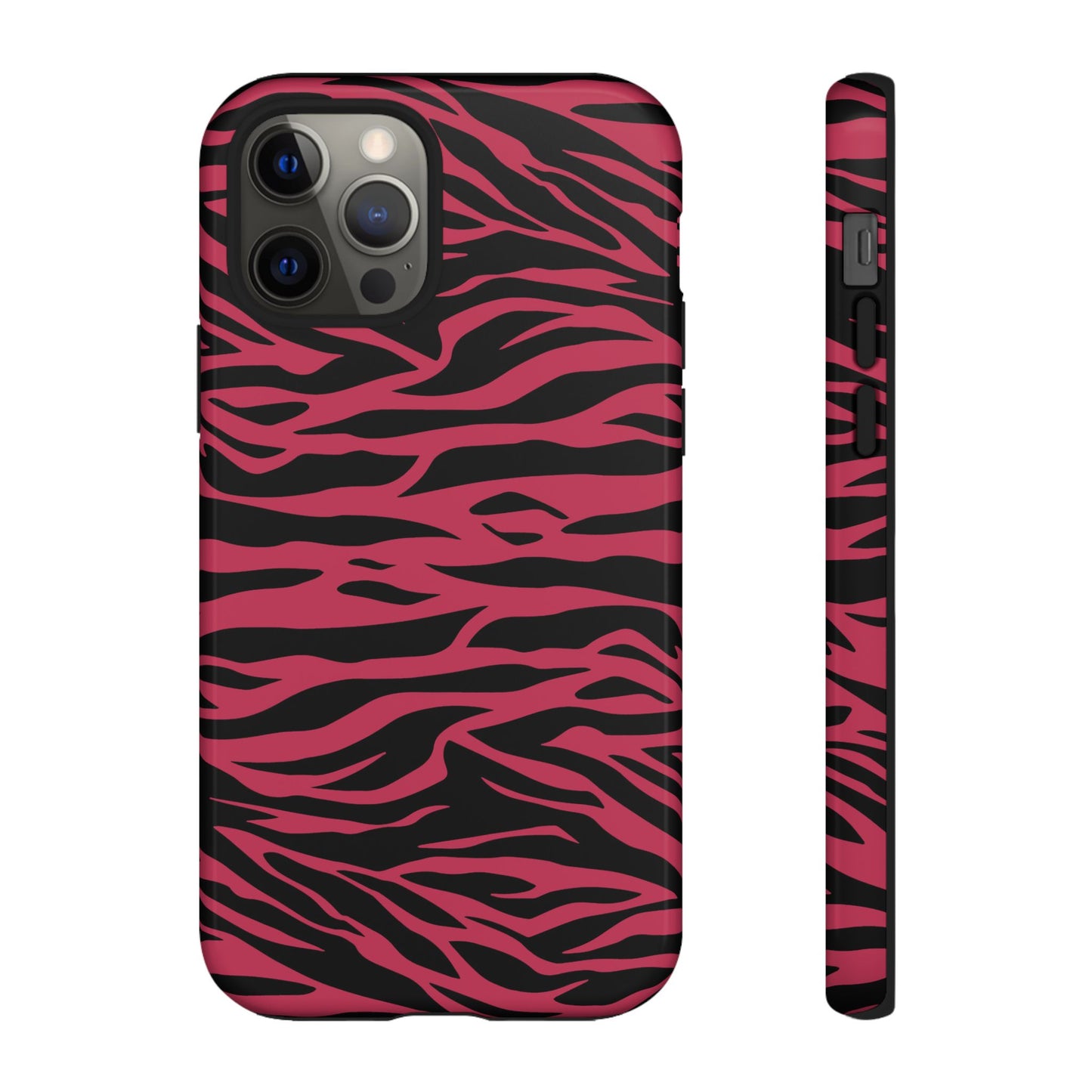 Viva Magenta Cute Wild Tiger Print Pattern Tough Phone Case