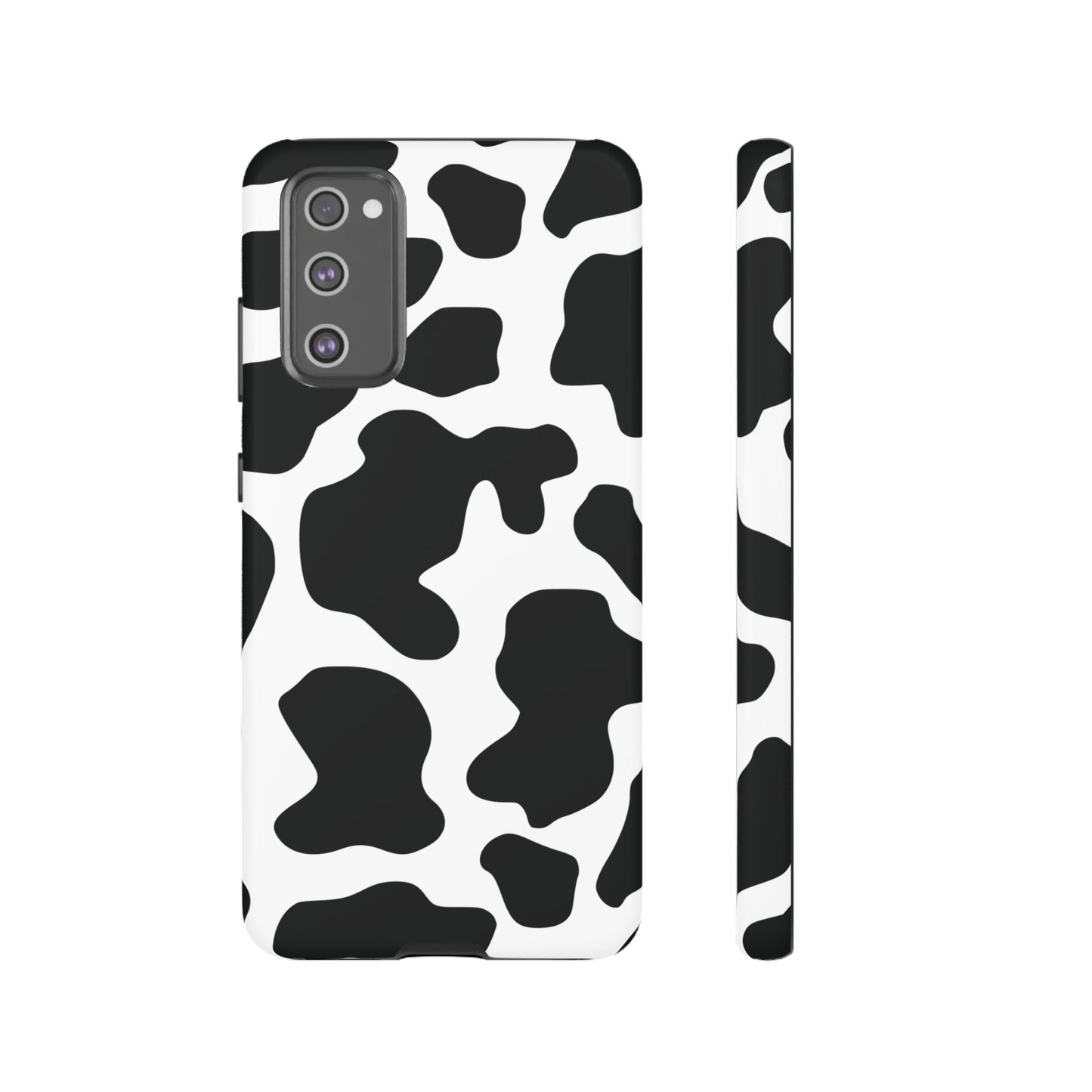 Black Cow print Phone Case iPhone Samsung Google