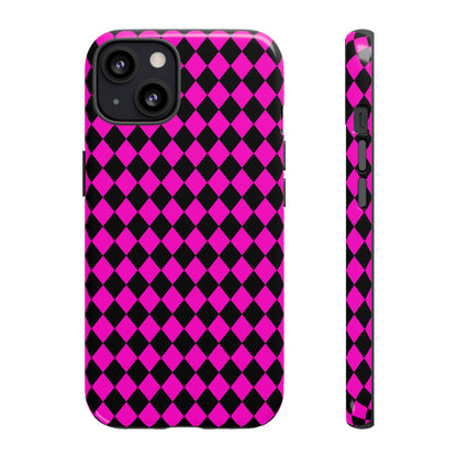 Pink Black Dimond Tough phone Case Cover | iPhone | Google | Samsung, Phone Case, JSCHAFFA.com