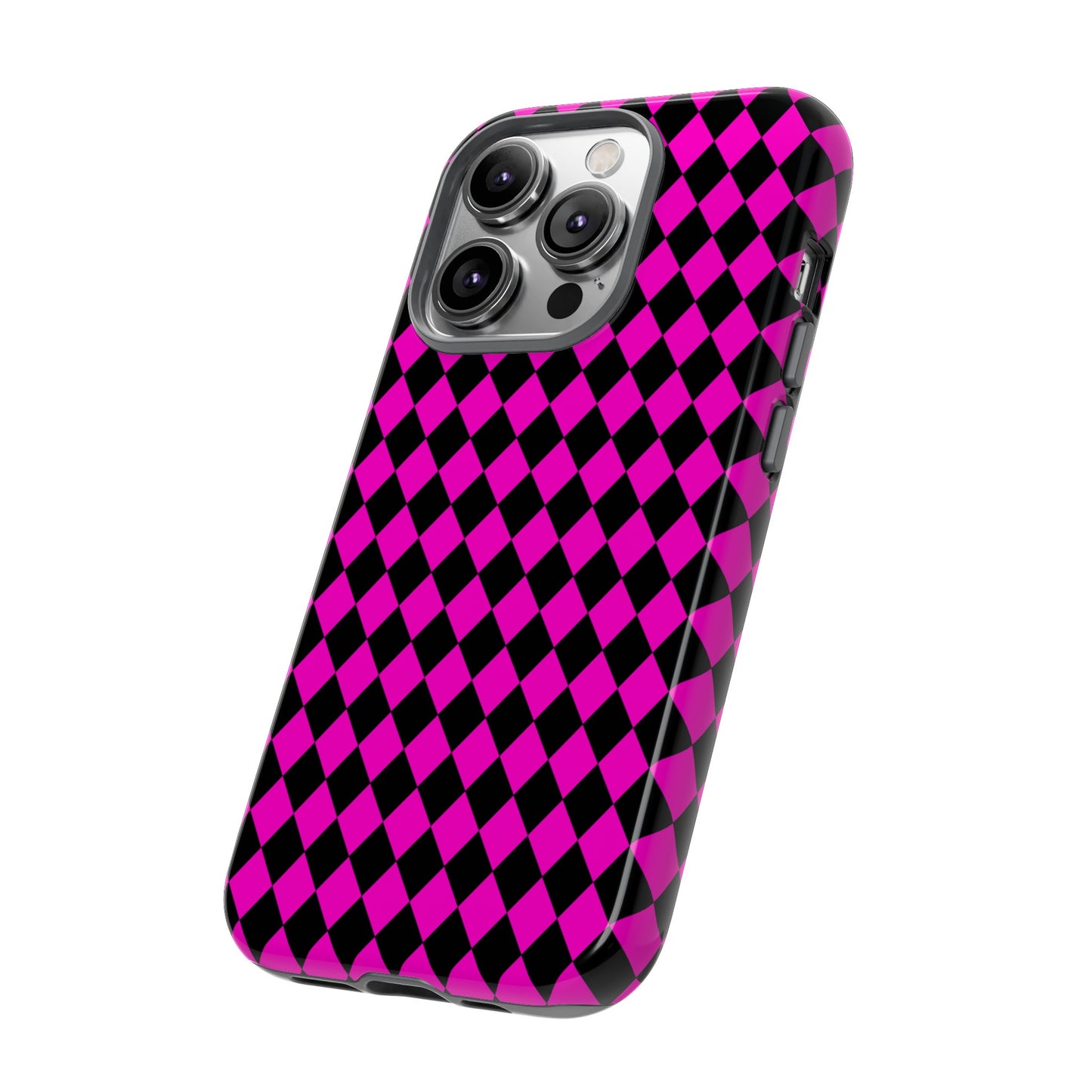 Pink Black Dimond Tough phone Case Cover | iPhone | Google | Samsung, Phone Case, JSCHAFFA.com