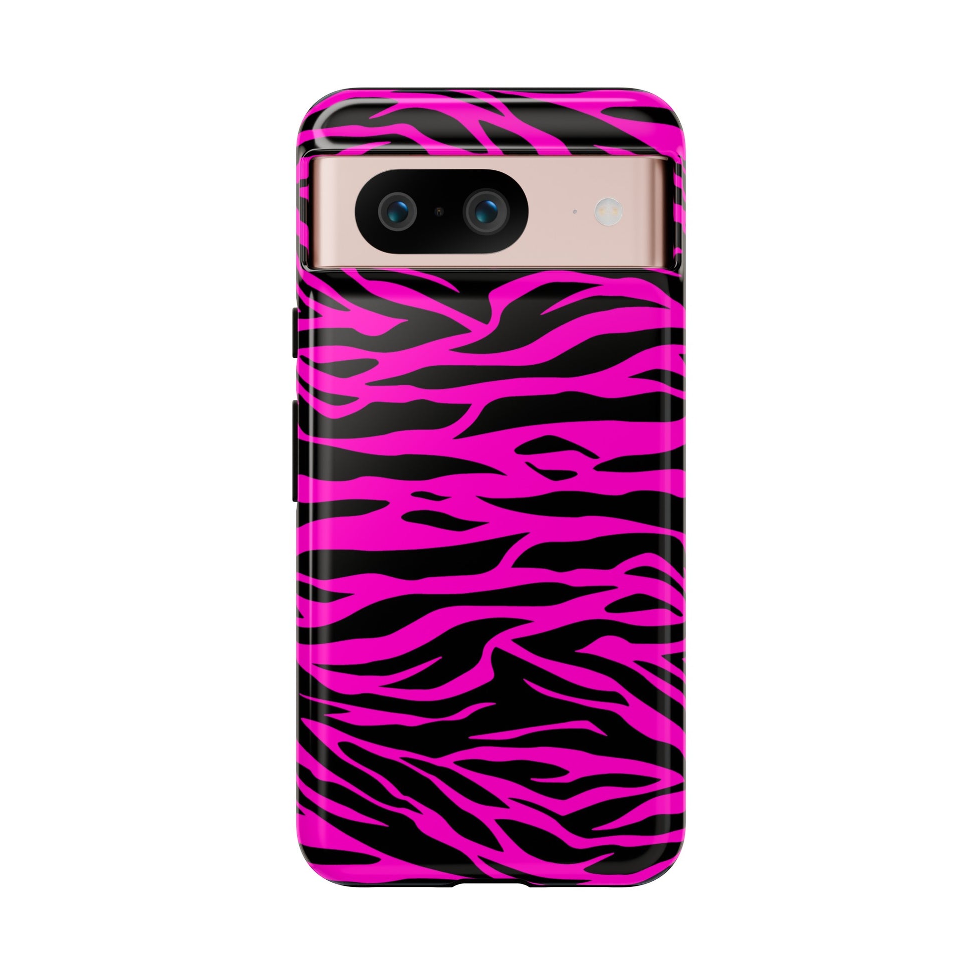 Pink Phone Case Tough Tiger Print, Mobile Phone Case, JSCHAFFA.com