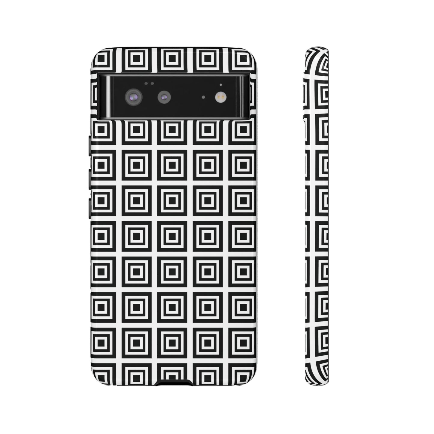 Cute Square Black and With Tough Phone Case