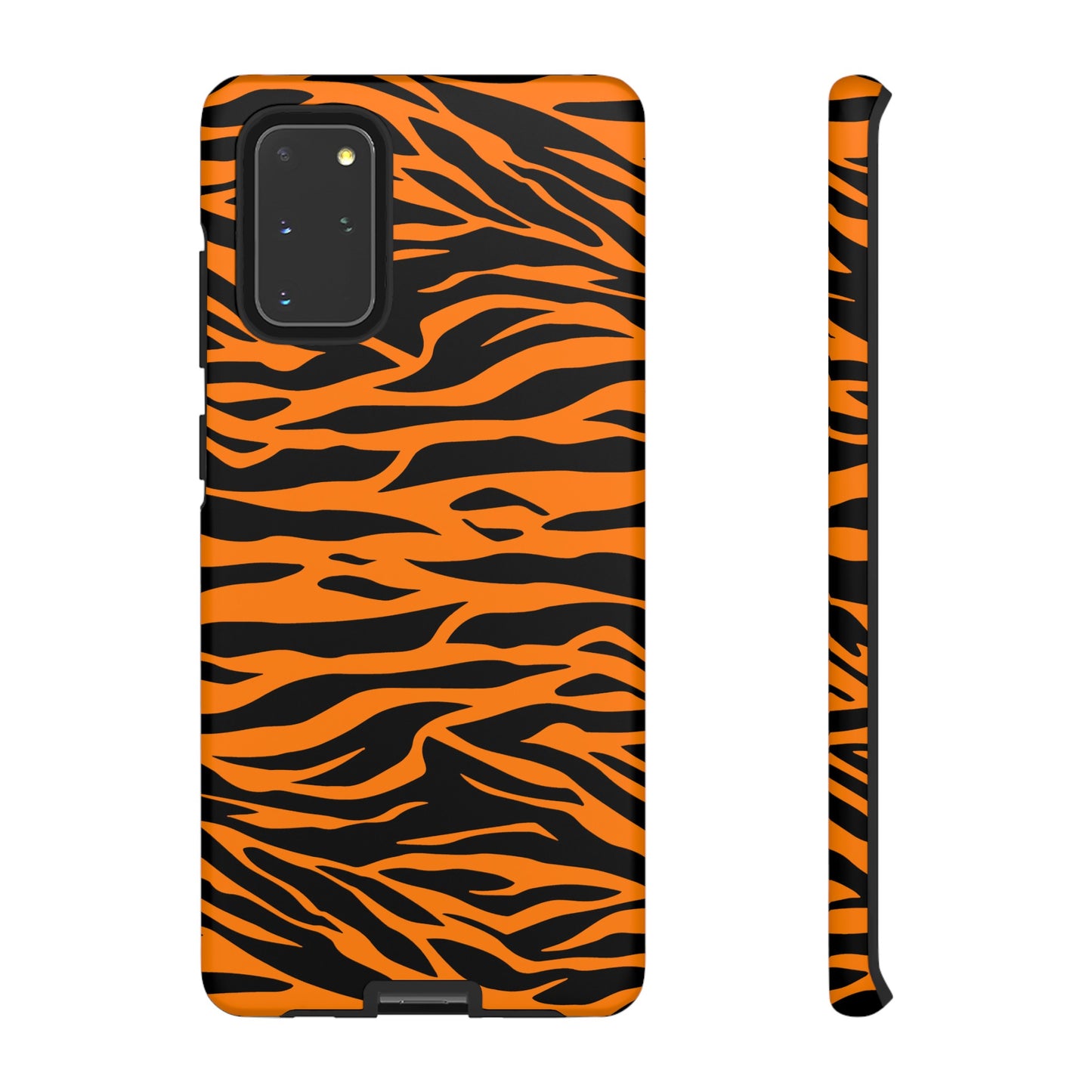 Orange Cute Wild Tiger Print Pattern Tough Phone Case., Phone Case, JSCHAFFA.com