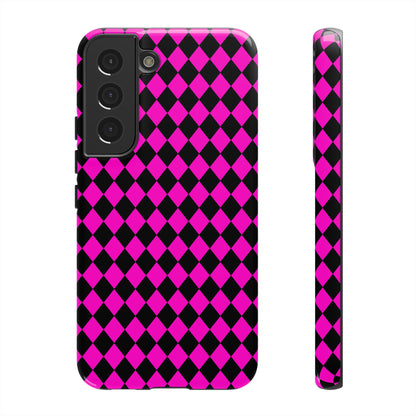 Pink Black Dimond Tough phone Case Cover | iPhone | Google | Samsung, Phone Case, JSCHAFFA.com