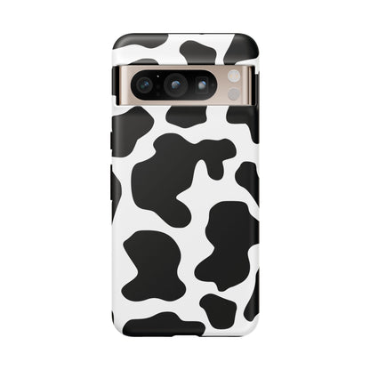 Black Cow print Phone Case iPhone Samsung Google