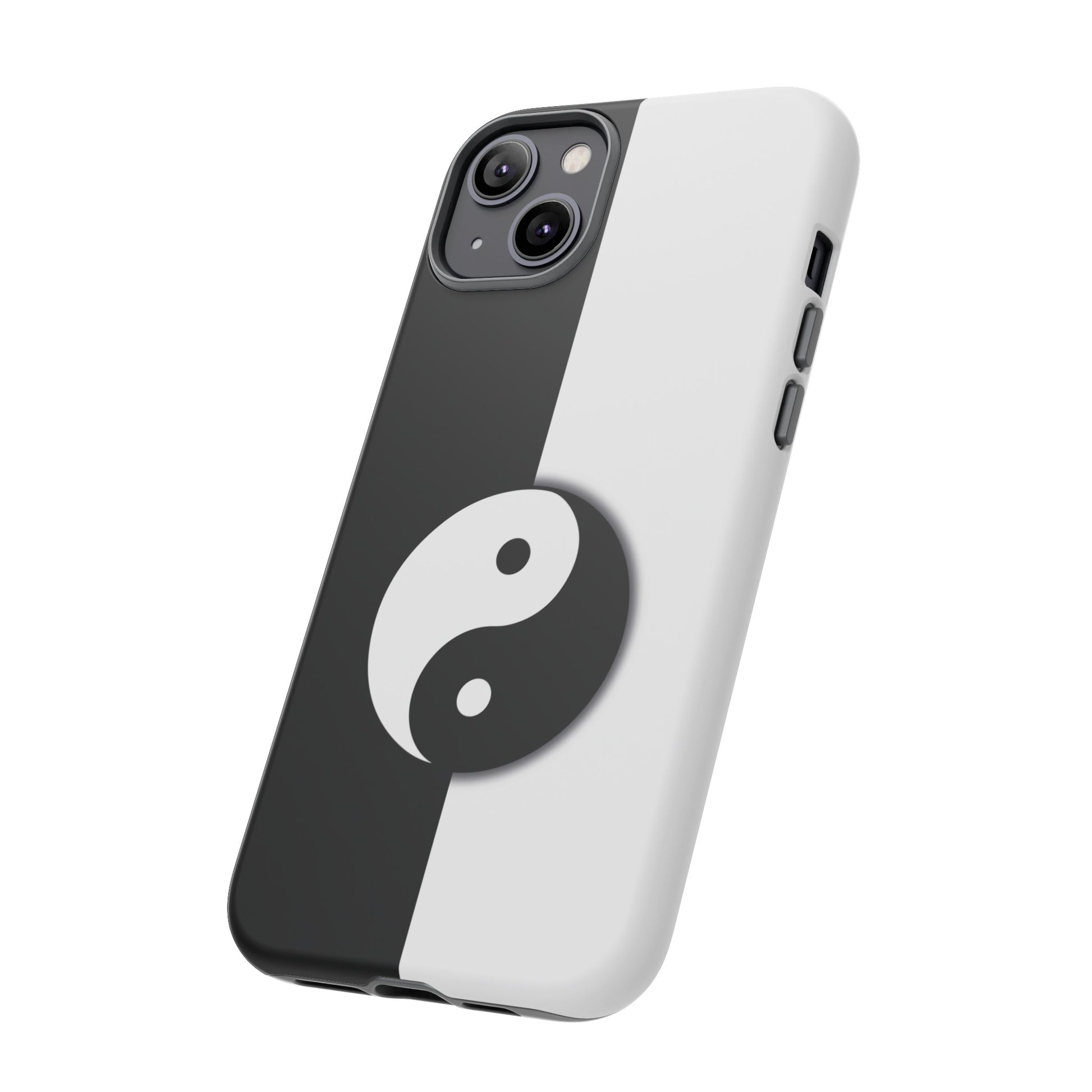 Yin Yang Black and White Tough Phone Case for iPhone, Google, Samsung Phones, Phone Case, JSCHAFFA.com