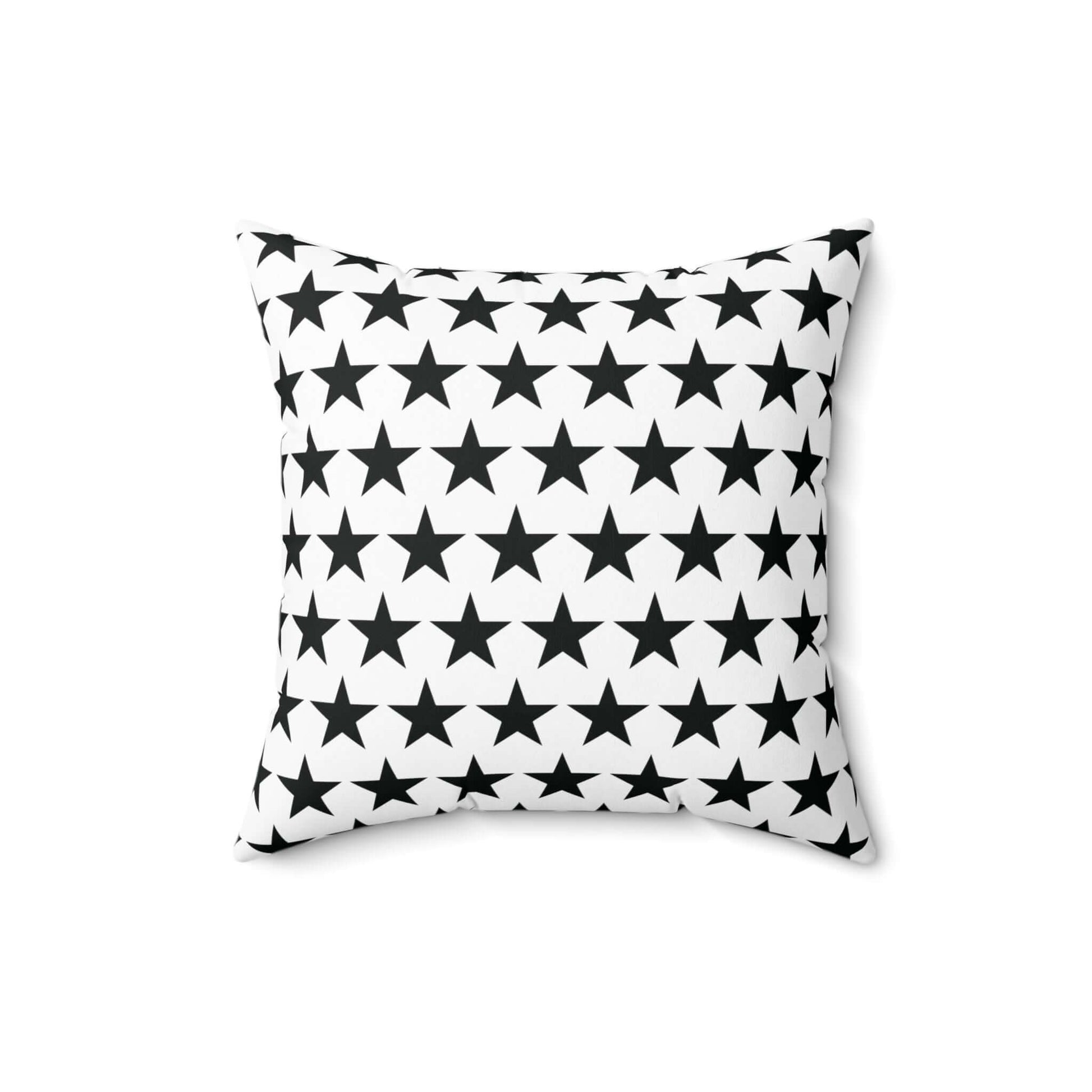 Black Star Movie Kids  Square Throw Pillow, Decorative Cushion for All Seasons, Available in Four Sizes - JSCHAFFA