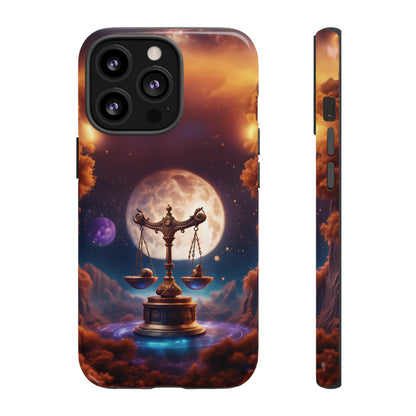 Libra Horoscope Astrology Tough Case for iPhone 15,14,13 and also Samsung Galaxy and Google Pixel Phones, Phone Case, JSCHAFFA.com