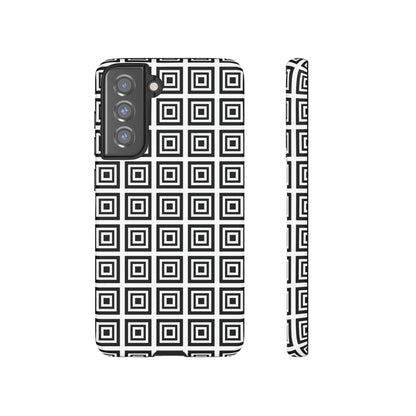 Cute Square Black and With Tough Phone Case, Phone Case, JSCHAFFA.com