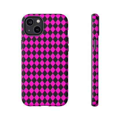 Pink Black Dimond Tough phone Case Cover | iPhone | Google | Samsung, Phone Case, JSCHAFFA.com