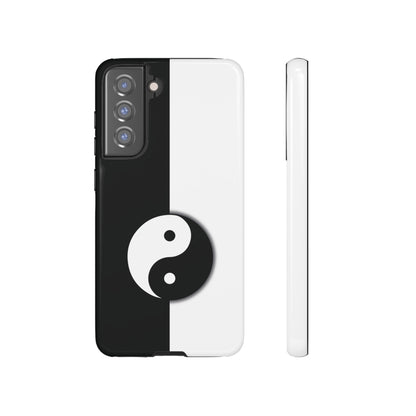 Yin Yang Black and White Tough Phone Case for iPhone, Google, Samsung Phones, Phone Case, JSCHAFFA.com