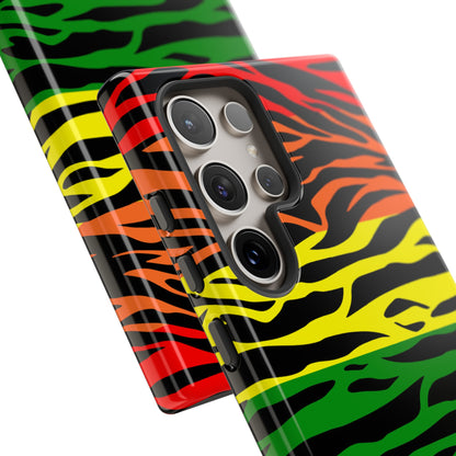 Pride LGBT Rainbow Discrete Tough Phone Case Tiger Print, Phone Case, JSCHAFFA.com