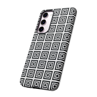 Cute Square Black and With Tough Phone Case, Phone Case, JSCHAFFA.com