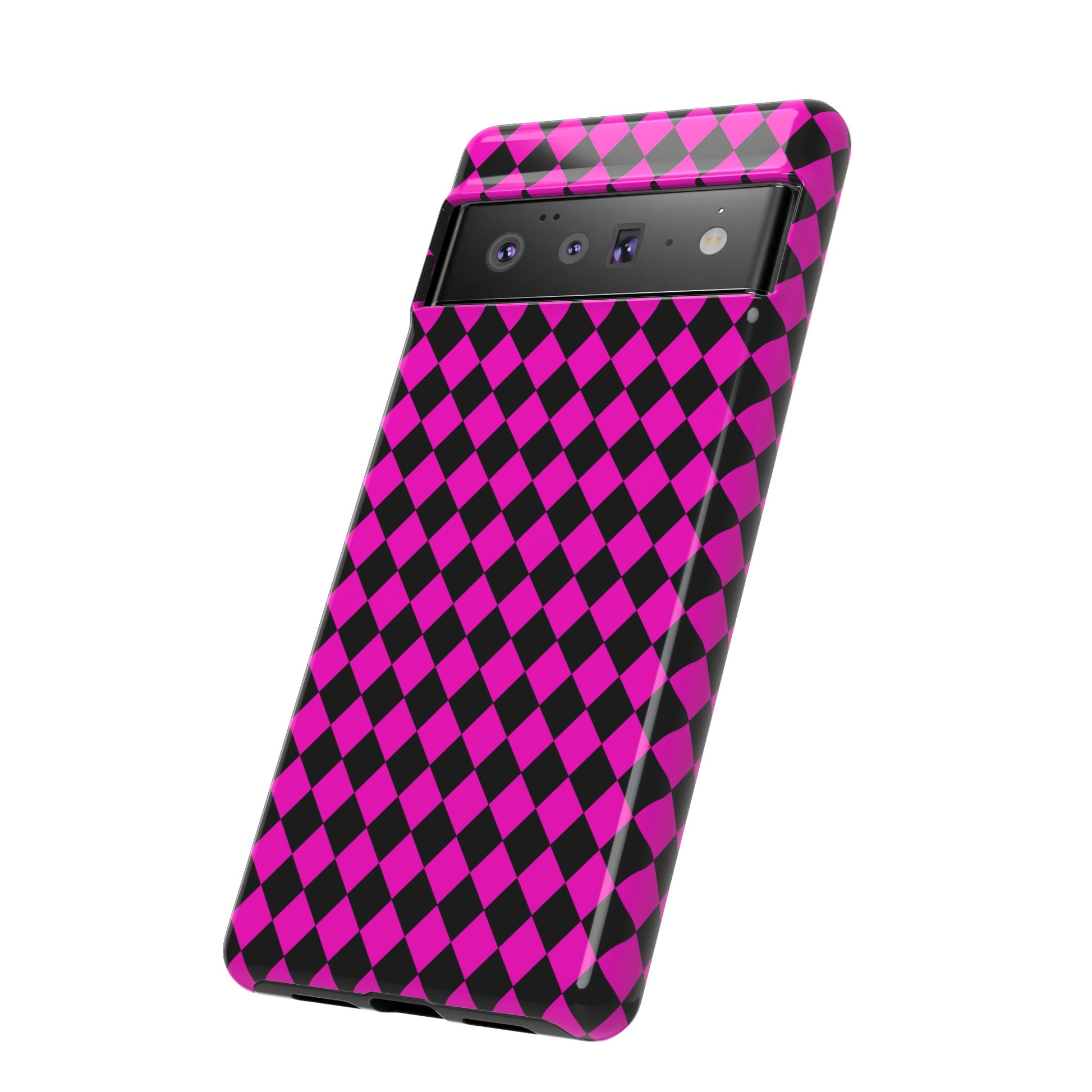 Pink Black Dimond Tough phone Case Cover | iPhone | Google | Samsung, Phone Case, JSCHAFFA.com