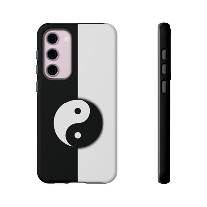 Yin Yang Black and White Tough Phone Case for iPhone, Google, Samsung Phones, Phone Case, JSCHAFFA.com