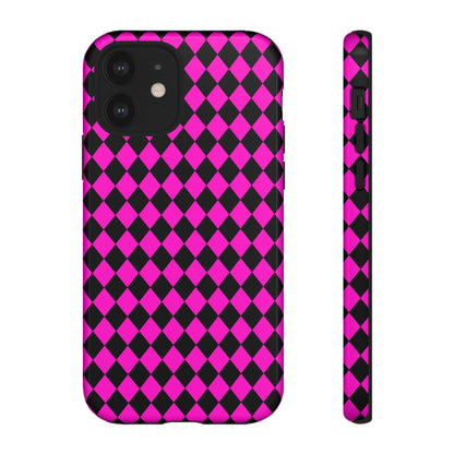 Pink Black Dimond Tough phone Case Cover | iPhone | Google | Samsung, Phone Case, JSCHAFFA.com