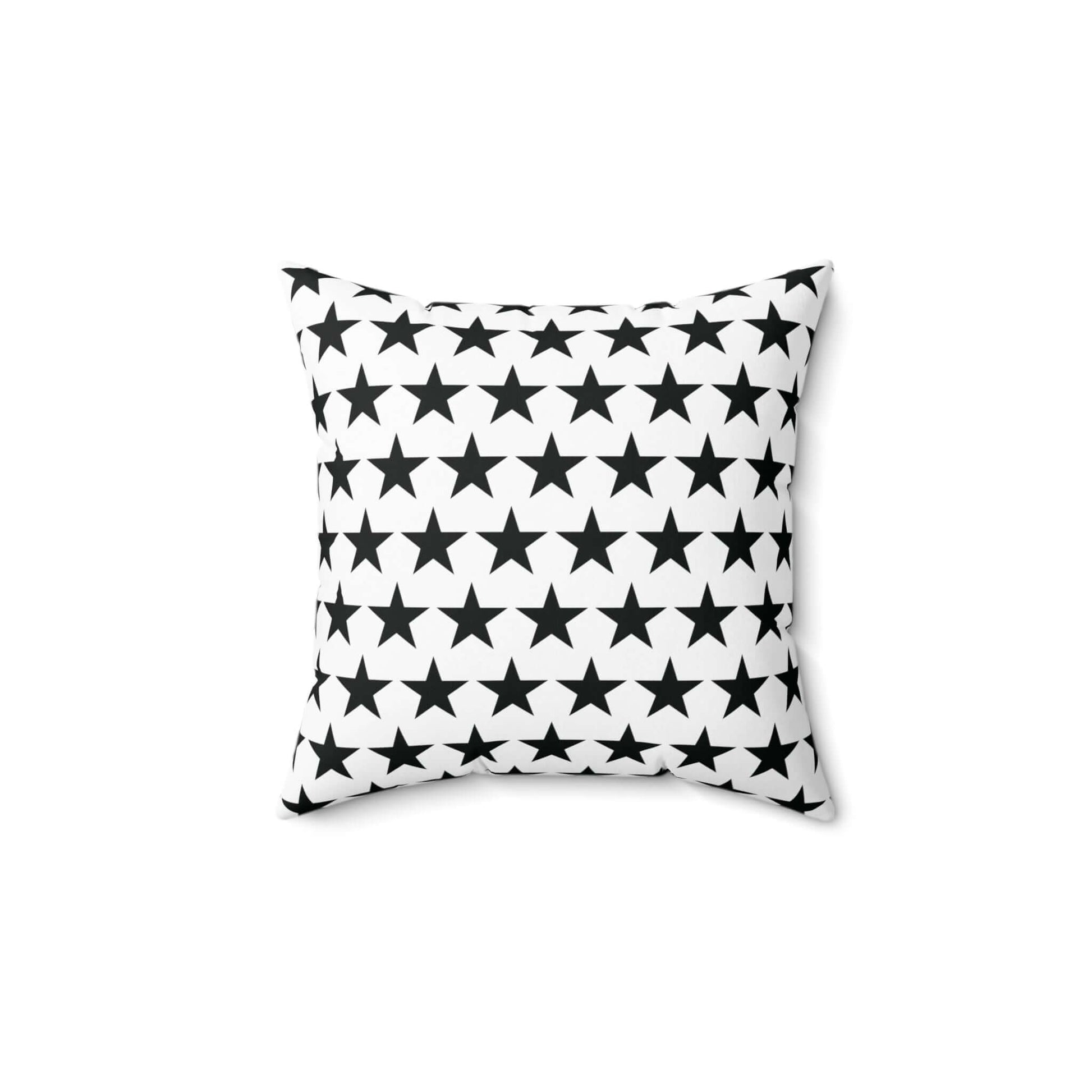 Black Star Movie Kids  Square Throw Pillow, Decorative Cushion for All Seasons, Available in Four Sizes - JSCHAFFA