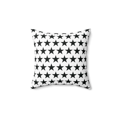 Black Star Movie Kids  Square Throw Pillow, Decorative Cushion for All Seasons, Available in Four Sizes - JSCHAFFA