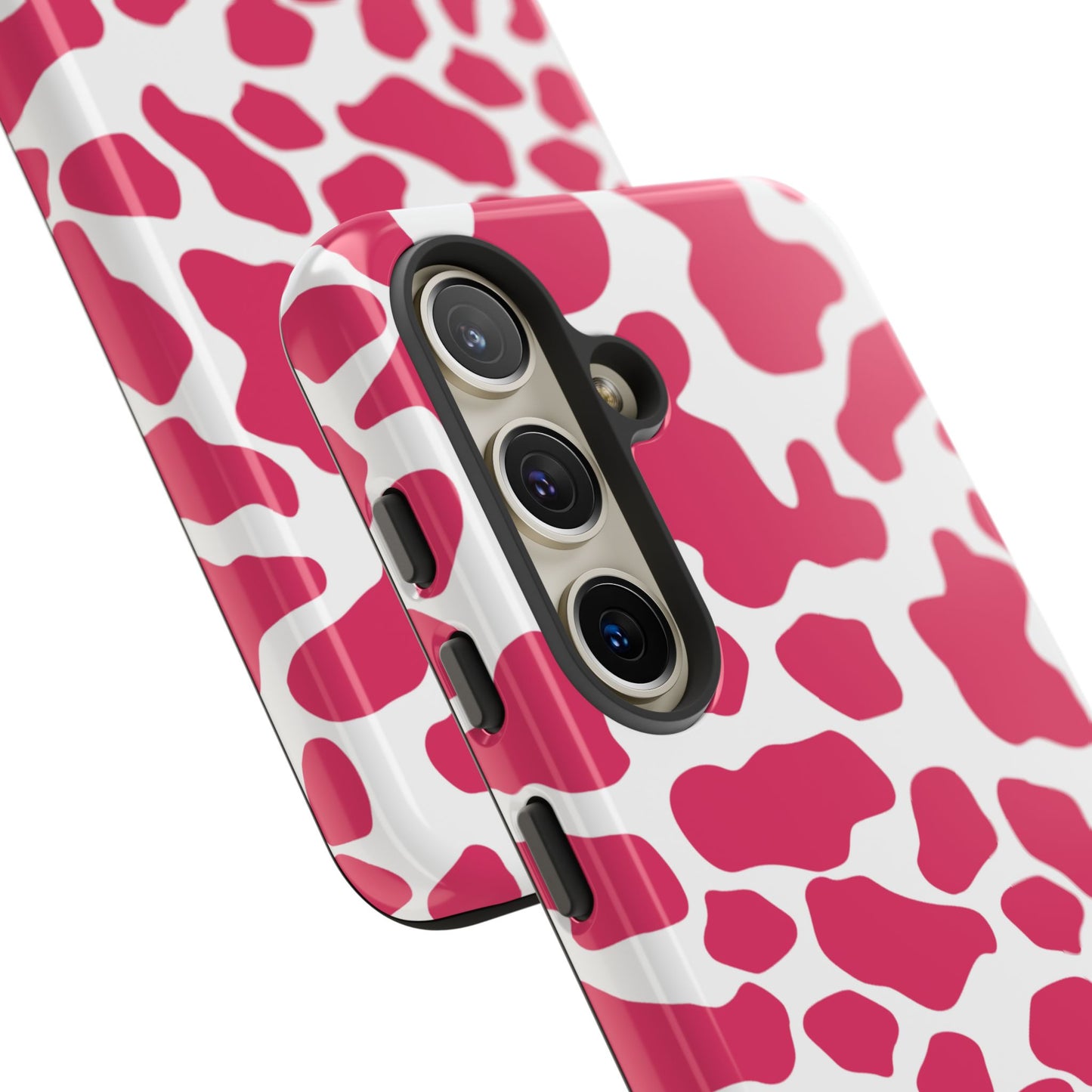 Pink Cow Print Cellphone Case iPhone Samsung Google