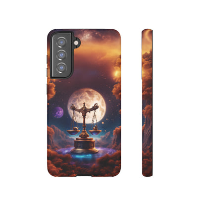 Libra Horoscope Astrology Tough Case for iPhone 15,14,13 and also Samsung Galaxy and Google Pixel Phones, Phone Case, JSCHAFFA.com