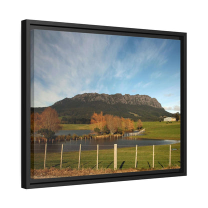 Tasmanian Autumn Countryside photo Canvas with Black Frame Canvas JSCHAFFA.com