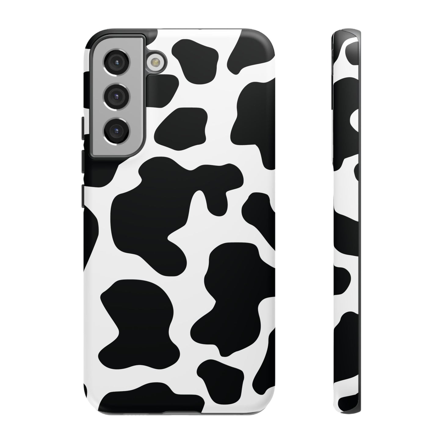 Black Cow print Phone Case iPhone Samsung Google