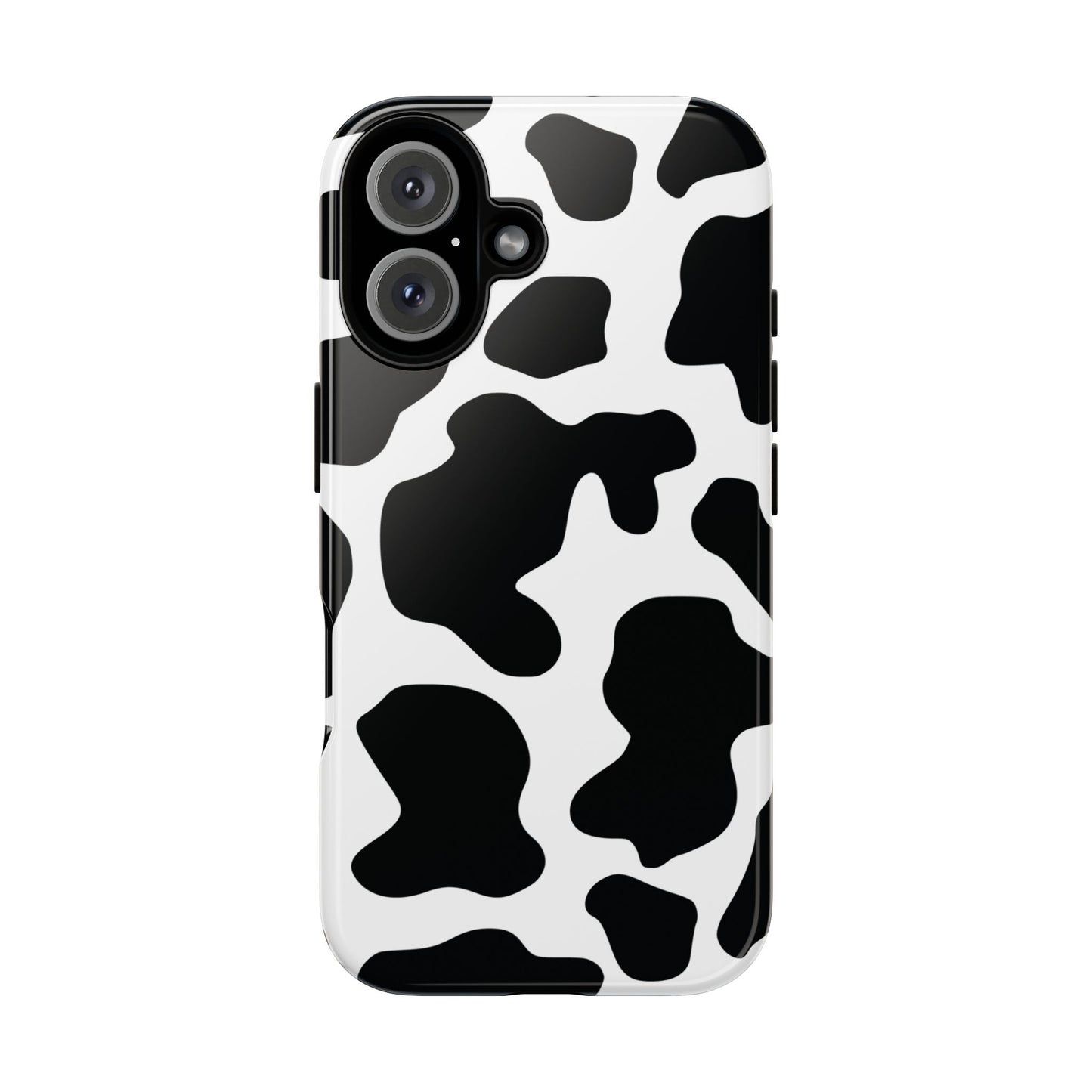 Black Cow print Phone Case iPhone Samsung Google