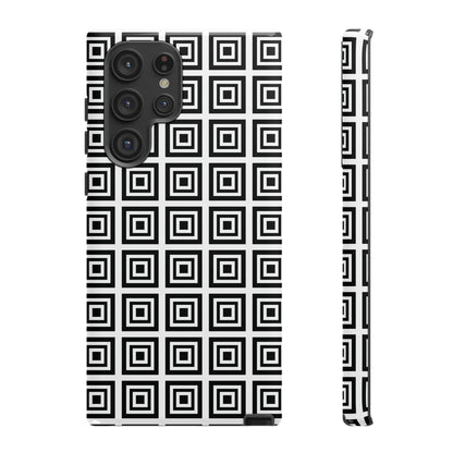 Cute Square Black and With Tough Phone Case, Phone Case, JSCHAFFA.com