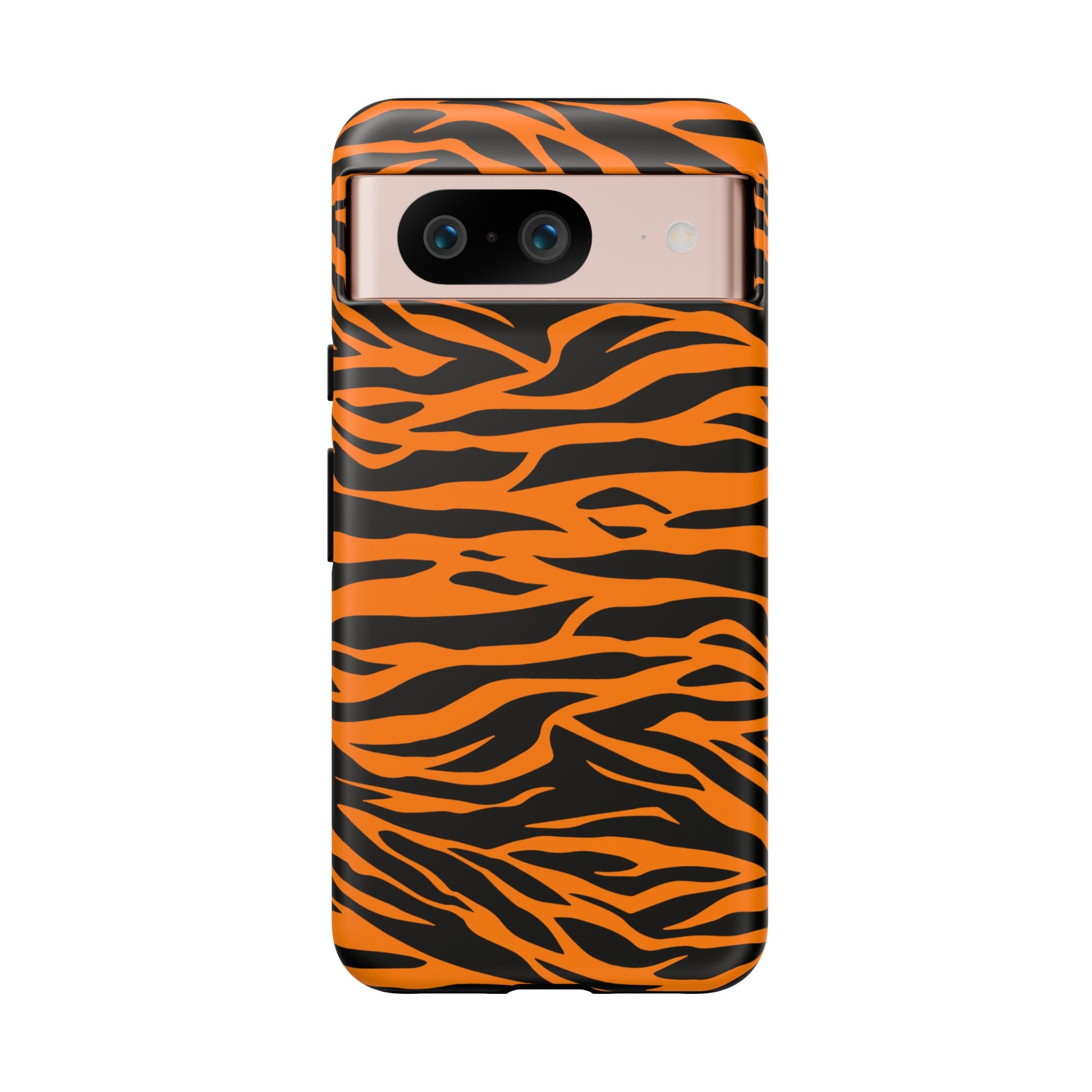 Orange Cute Wild Tiger Print Pattern Tough Phone Case., Phone Case, JSCHAFFA.com