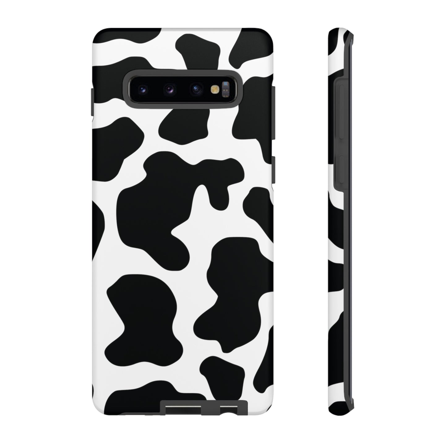 Black Cow print Phone Case iPhone Samsung Google, Phone Case, JSCHAFFA.com