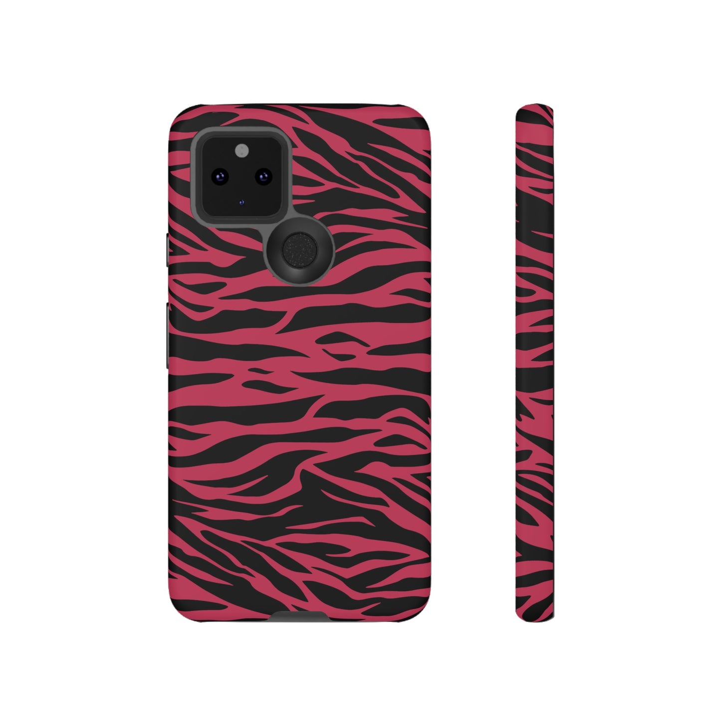 Viva Magenta Cute Wild Tiger Print Pattern Tough Phone Case, Phone Case, JSCHAFFA.com