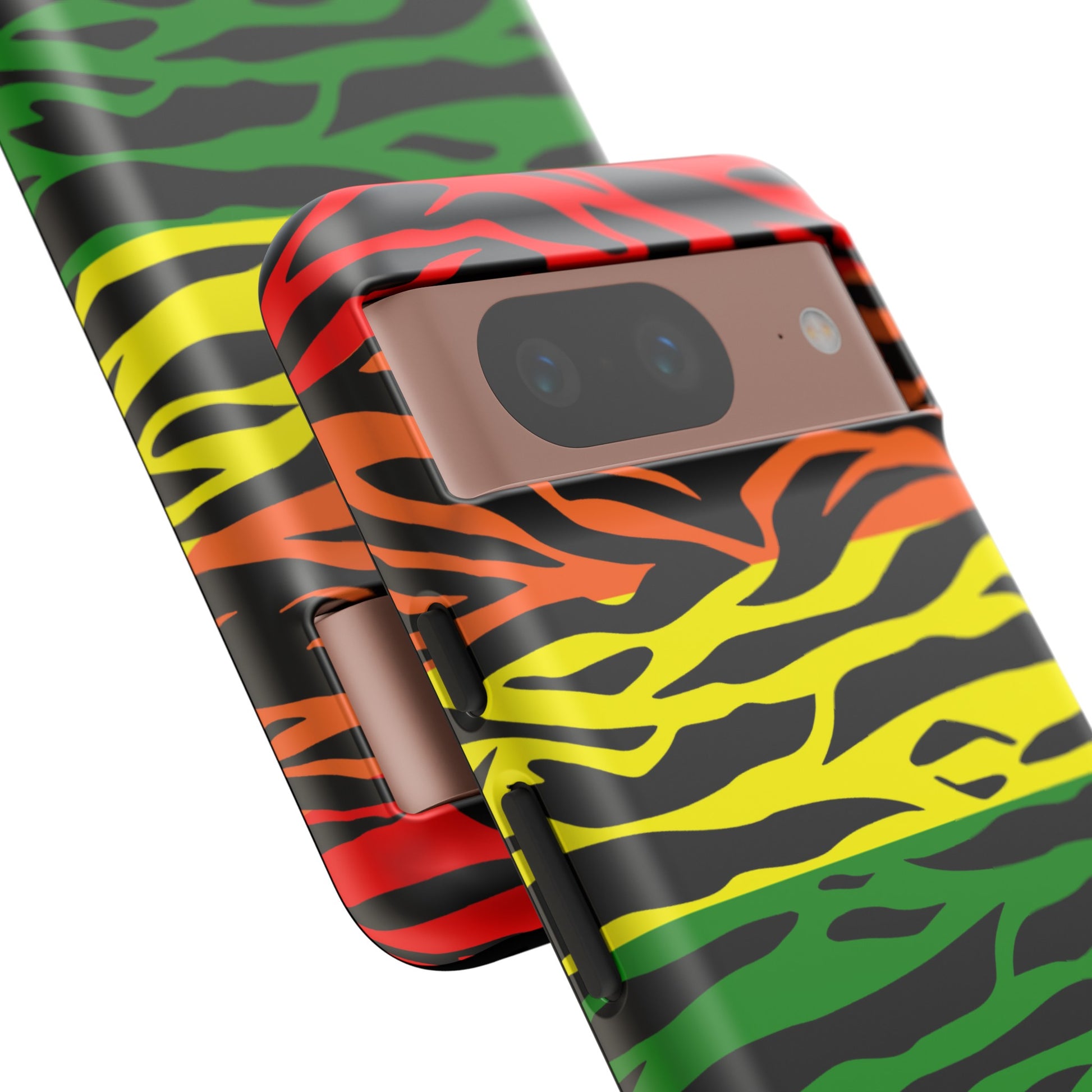 Pride LGBT Rainbow Discrete Tough Phone Case Tiger Print, Phone Case, JSCHAFFA.com