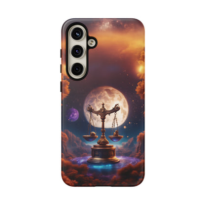 Libra Horoscope Astrology Tough Case for iPhone 15,14,13 and also Samsung Galaxy and Google Pixel Phones, Phone Case, JSCHAFFA.com