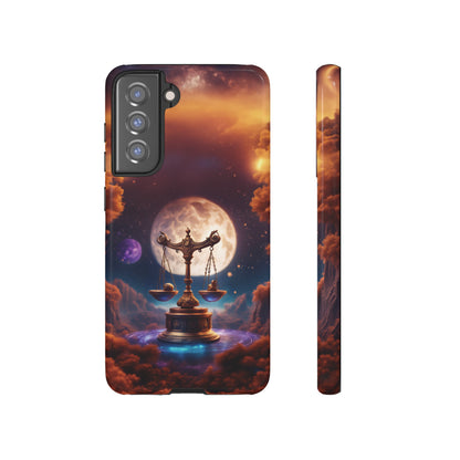 Libra Horoscope Astrology Tough Case for iPhone 15,14,13 and also Samsung Galaxy and Google Pixel Phones, Phone Case, JSCHAFFA.com