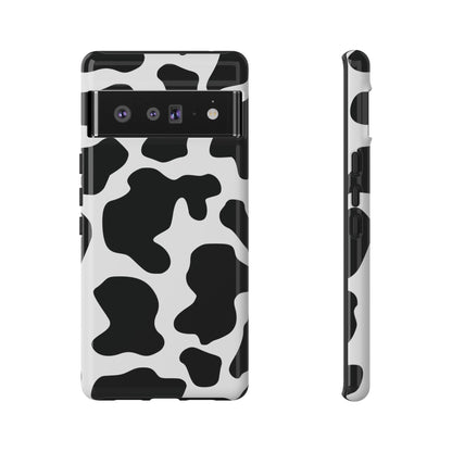 Black Cow print Phone Case iPhone Samsung Google