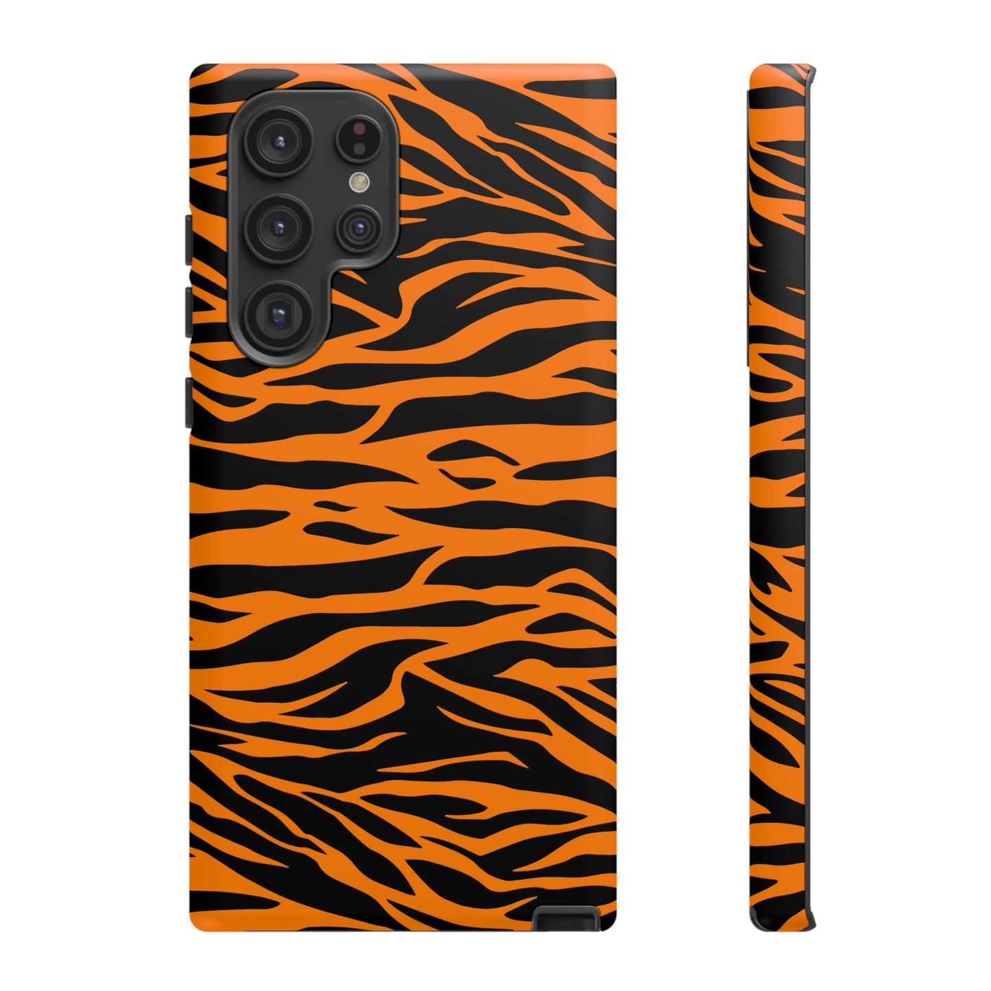 Orange Cute Wild Tiger Print Pattern Tough Phone Case., Phone Case, JSCHAFFA.com