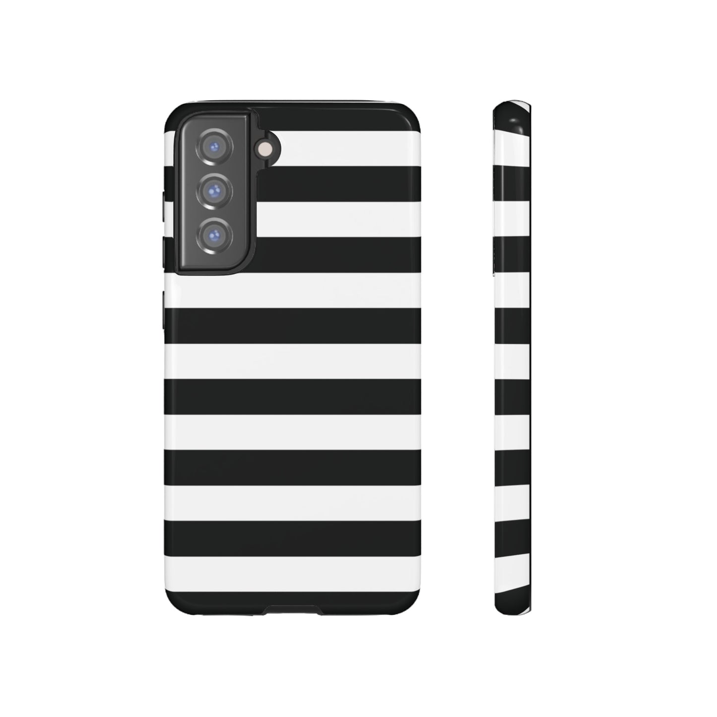 Black and White Stripe Tough Phone Case, Phone Case, JSCHAFFA.com