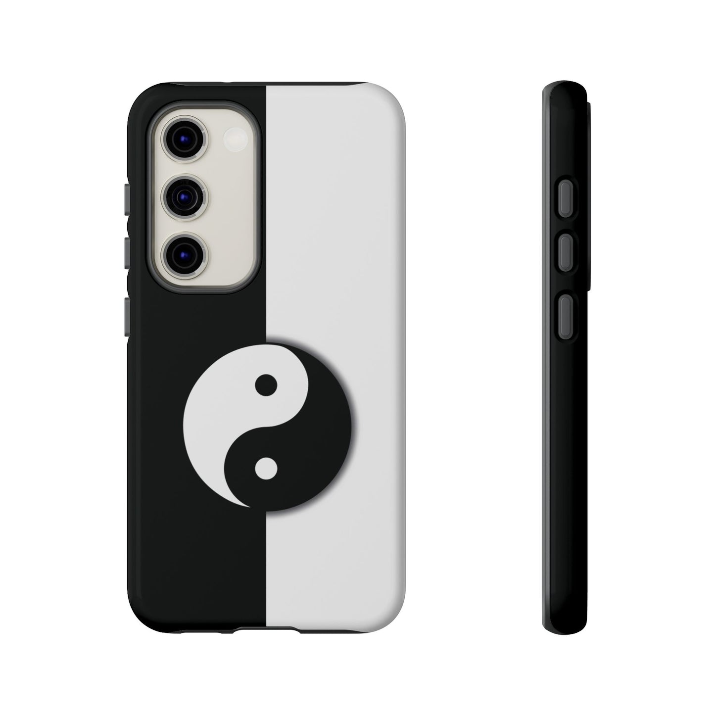 Yin Yang Black and White Tough Phone Case for iPhone, Google, Samsung Phones