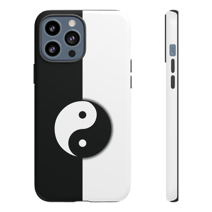 Yin Yang Black and White Tough Phone Case for iPhone, Google, Samsung Phones, Phone Case, JSCHAFFA.com