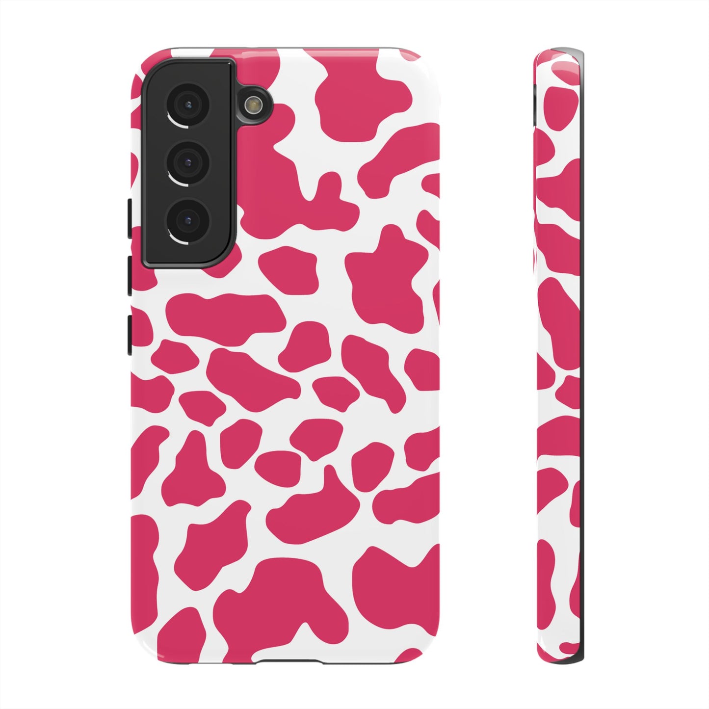 Pink Cow Print Cellphone Case iPhone Samsung Google