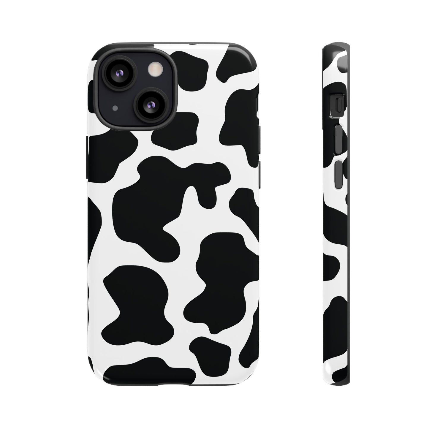 Black Cow print Phone Case iPhone Samsung Google