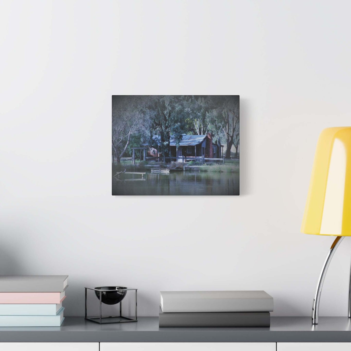 Home Sweet Home by the Lake Photography Wall Art Canvas 1.25 Depth Matte Canvas at JSCHAFFA.com